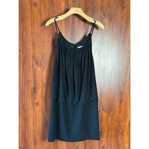 White House Black Market Black Spaghetti Strap Dress Size 8 Short Flowy